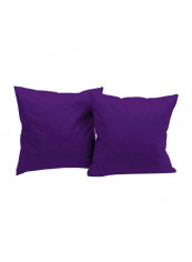 2-Piece Throw Pillow Purple 16x16inch