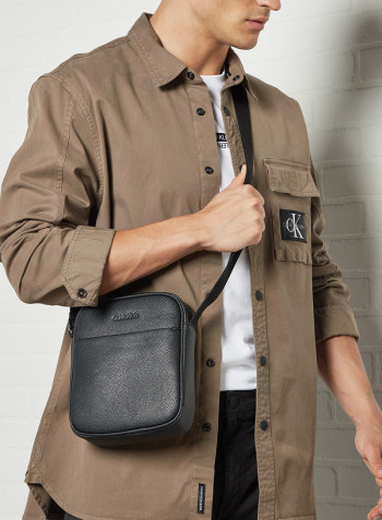 Recycled Messenger Bag Black