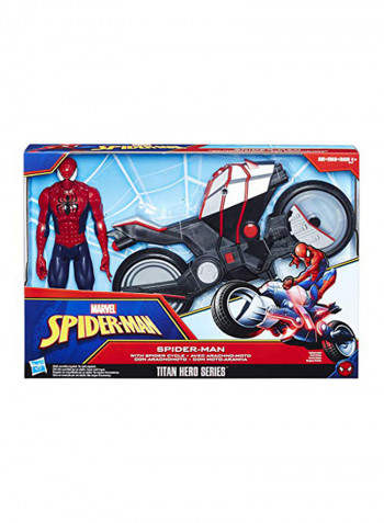 Titan Hero Series Spider-Man Action Figure With Spider Cycle B9767