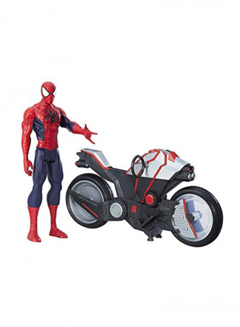 Titan Hero Series Spider-Man Action Figure With Spider Cycle B9767