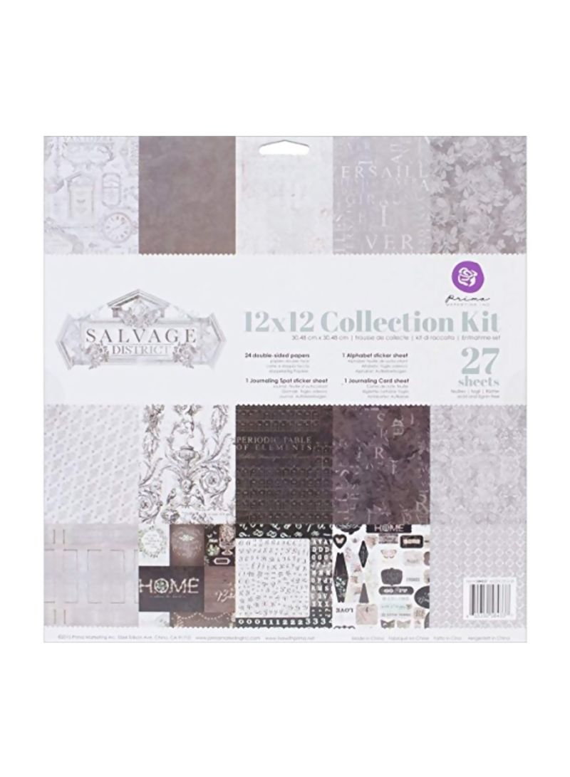 27-Piece Double-Sided Salvage District Cardstock Set