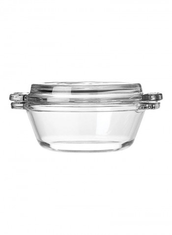 Fire-King Casserole Clear 6.4 x 7.9 x 3.5inch