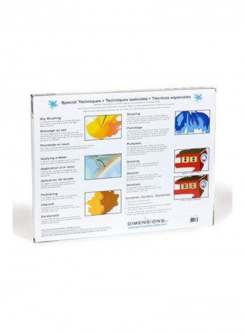 Village Lake Afternoon Painting Kit Green/Blue/Yellow