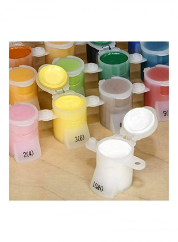 Village Lake Afternoon Painting Kit Green/Blue/Yellow