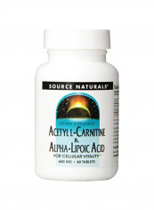 Acetyl L-Carnitine And Alpha-Lipoic Acid 650 mg - 60 Tablets