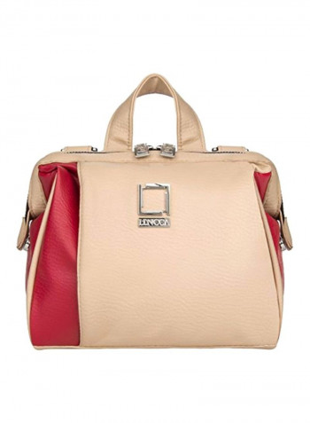 Protective Shoulder Bag For Digital Camera Beige/Red
