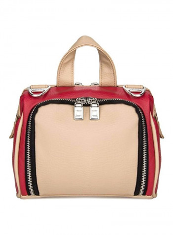Protective Shoulder Bag For Digital Camera Beige/Red