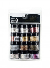 مجموعة صبغات مسحوق اللؤلؤ من 12 قطعة Sparkle Gold/Interference Violet/Super Bronze