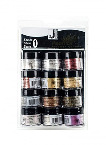 مجموعة صبغات مسحوق اللؤلؤ من 12 قطعة Sparkle Gold/Interference Violet/Super Bronze