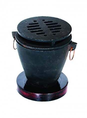 Cast Iron Hibachi Set Black 4x4x6inch