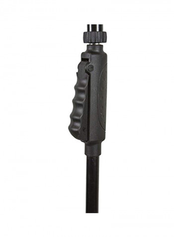 Pro Audio Series Microphone Stand With Hand-Clutch And Telescopic Boom 25inch Black