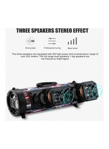 Outdoor Portable Wireless Bluetooth Speaker Multicolour