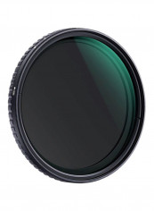 Ultra-thin Adjustable Variable Neutral Density ND8-ND128 Filter 72millimeter Black