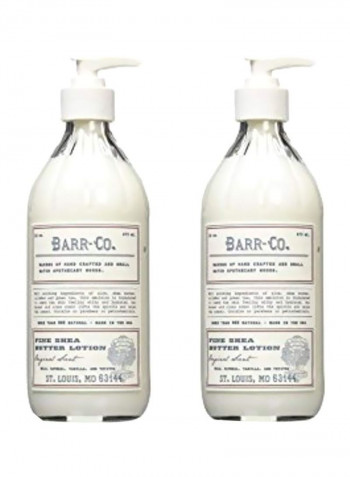 2-Piece Fine Shea Butter Lotion Set 16ounce