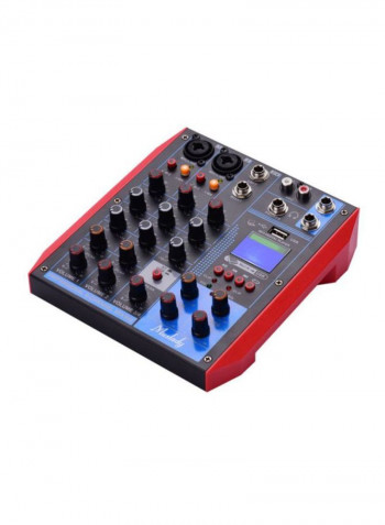 AG-4 Portable 4-Channel Mixing Console Digital Audio Mixer + 48V Phantom Power