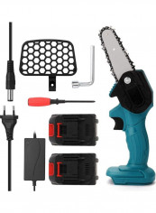 Portable Electric Pruning Saw Set Blue/Black/Silver