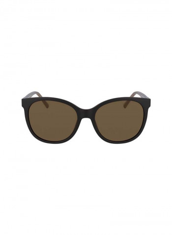 Women's Full Rimmed Round Frame Sunglasses - Lens Size: 55 mm