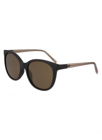 Women's Full Rimmed Round Frame Sunglasses - Lens Size: 55 mm