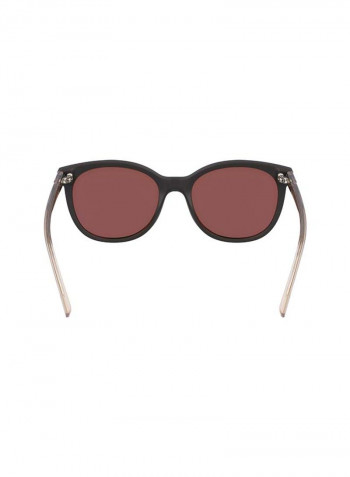 Women's Full Rimmed Round Frame Sunglasses - Lens Size: 55 mm