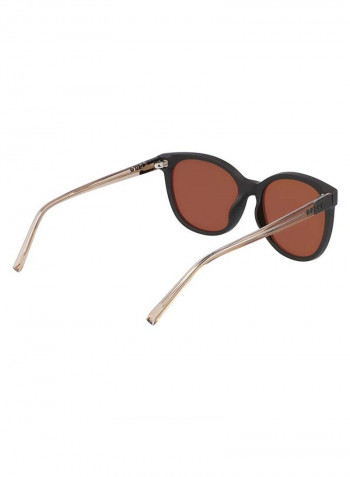 Women's Full Rimmed Round Frame Sunglasses - Lens Size: 55 mm