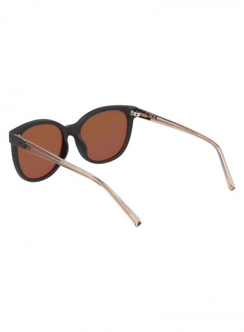 Women's Full Rimmed Round Frame Sunglasses - Lens Size: 55 mm