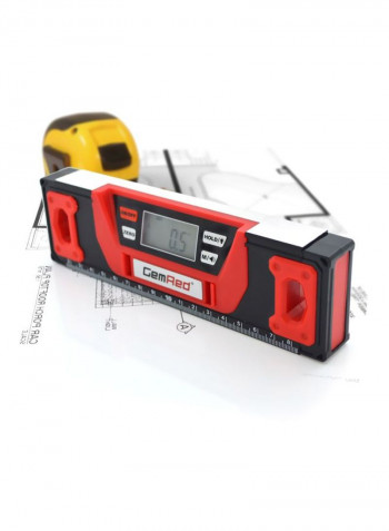 LED Display Digital Level With Backlight Red/Black/Beige