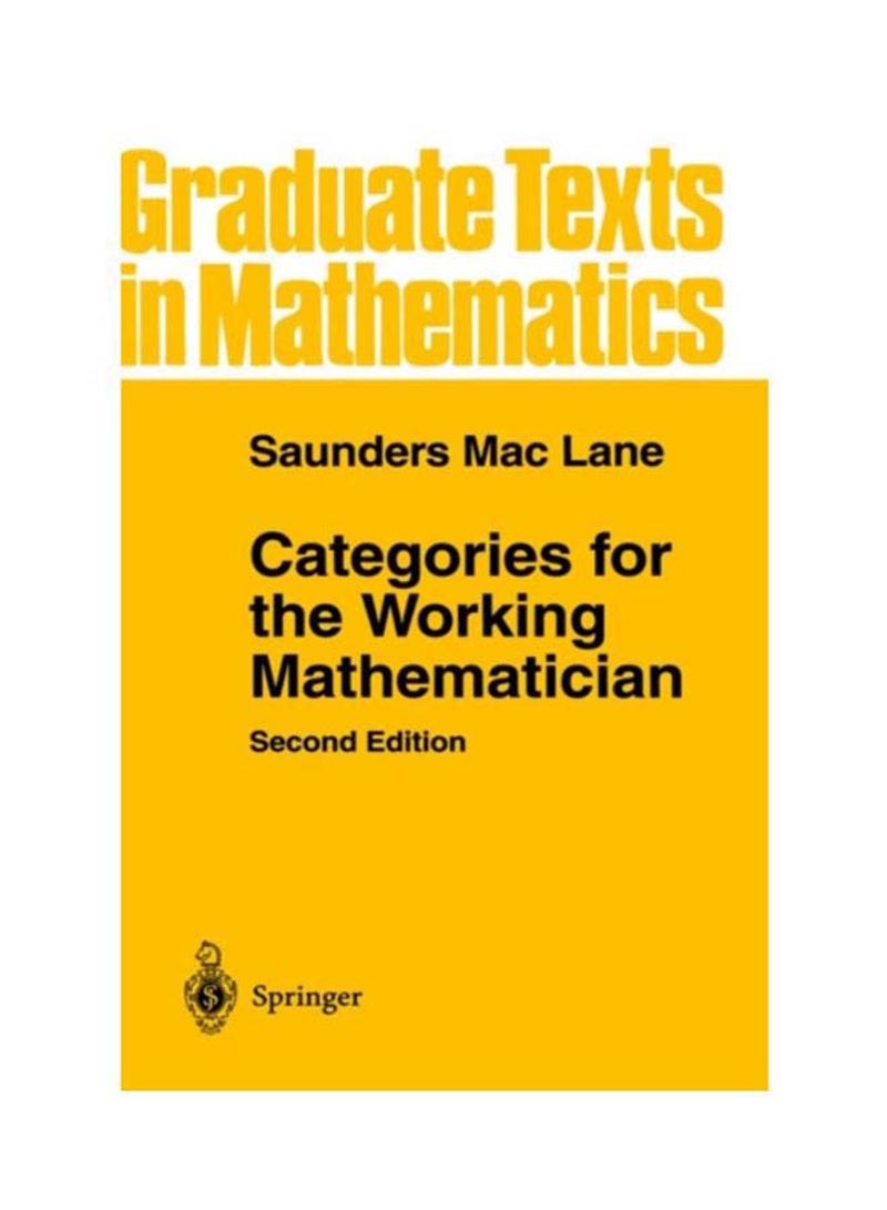 Categories For The Working Mathematician Hardcover