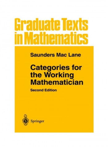 Categories For The Working Mathematician Hardcover