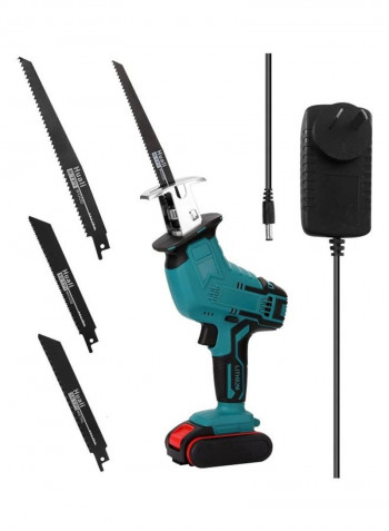 Portable Multifunctional Reciprocating Saw Set Blue/Black/Silver