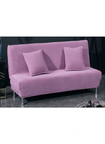 Sweet Solid Pattern Sofa Slipcover Purple