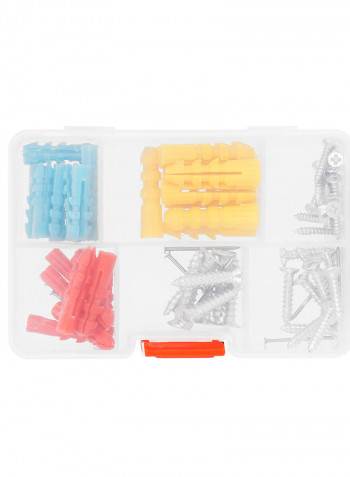 108 Pieces Hardware Tool Box Set Multicolor 41.00 x 8.50 x 32.00cm
