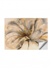 Floral Pattern Wall Painting Brown 70x50centimeter