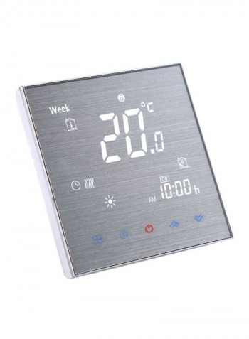 LCD Smart Thermostat Digital Temperature Controller Grey 3.39x3.39inch