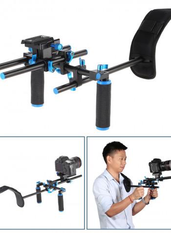 Shoulder Mount Support Rig Stabilizer Black/Blue