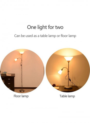 Double Head LED Floor Lamp Warm White