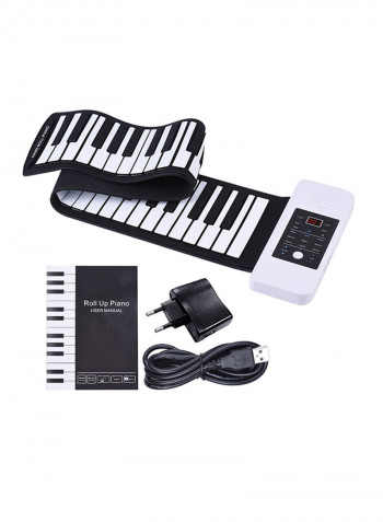 61-Key Electronic Hand Roll-Up Piano With Built-In Speaker