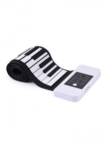 61-Key Electronic Hand Roll-Up Piano With Built-In Speaker