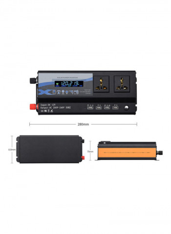 Car Power Inverter With USB Ports