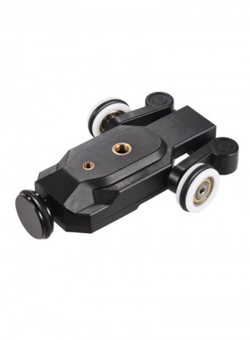 Wireless Motorized Camera Video Dolly With Remote Control Black