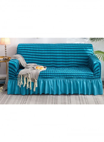 Universal Anti-Slip Sofa Slipcover Blue 230-300centimeter