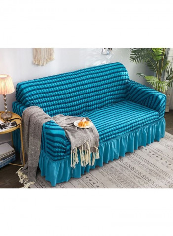 Universal Anti-Slip Sofa Slipcover Blue 230-300centimeter