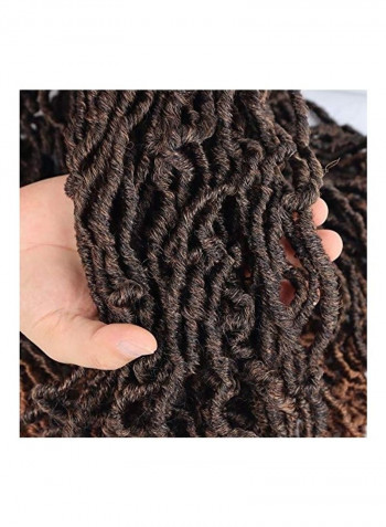 Natural Soft  Hair Extensions بني 24بوصة