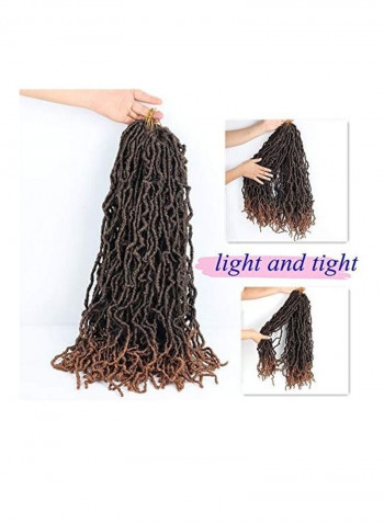 Natural Soft  Hair Extensions بني 24بوصة