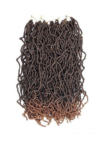 Natural Soft  Hair Extensions بني 24بوصة