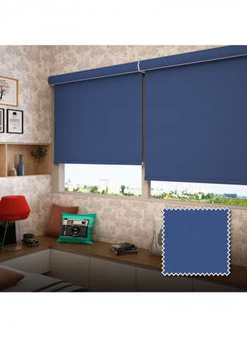 Single Sombras Roller Blackout Blind Blue 160x150cm