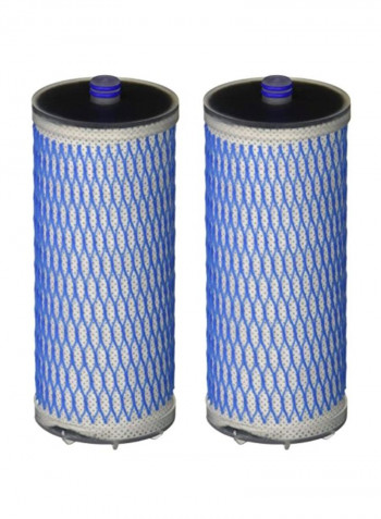 2-Piece Drinking Water Replacement Filter Blue/White