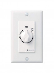 Spring-Loaded Wall Timer For Lights And Fans White 1.75x1.25x1.1inch