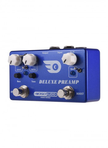 2-In-1 Deluxe Preamp Guitar Effect Pedal Boost Plus Classic Overdrive Effects