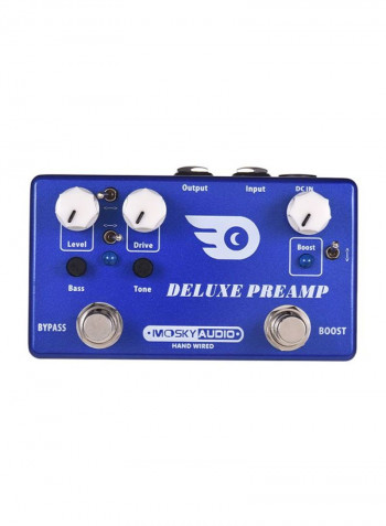 2-In-1 Deluxe Preamp Guitar Effect Pedal Boost Plus Classic Overdrive Effects