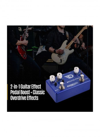2-In-1 Deluxe Preamp Guitar Effect Pedal Boost Plus Classic Overdrive Effects